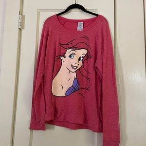 Disney Little Mermaid Ariel fuzzy sweater size XL